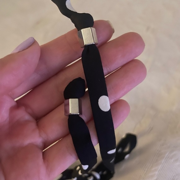 H&M Black White Polka Dot Push Up String Bikini Top - Picture 2 of 6